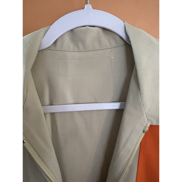 Setlowear Dunkin Donuts 80’s Zip Up Uniform Shirt Rare Unisex Large Lg Spo2dt - Picture 5 of 11